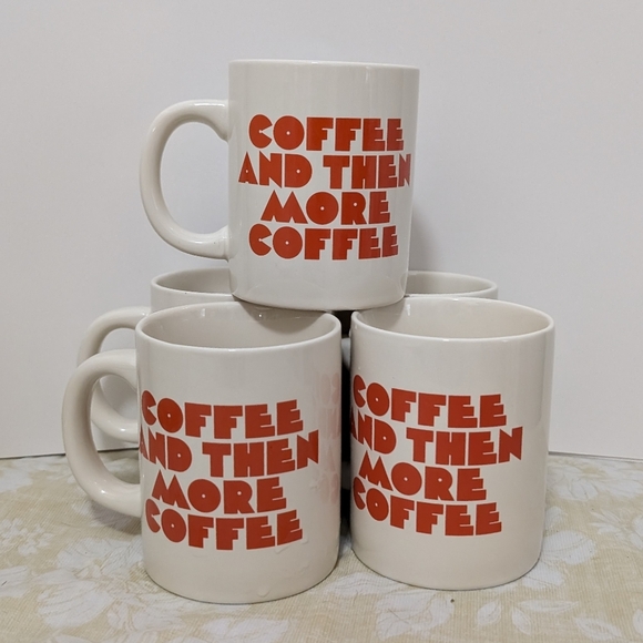 "Coffee and More Coffee" Kitchen Mugs, Coffee Mugs, - Picture 1 of 4